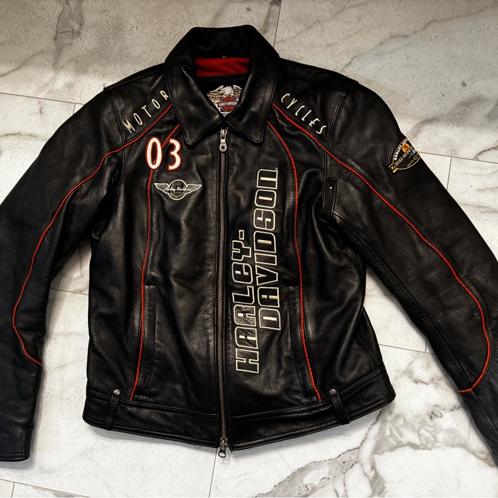 Women’s Harley Davidson Leather Jacket Size Medium
